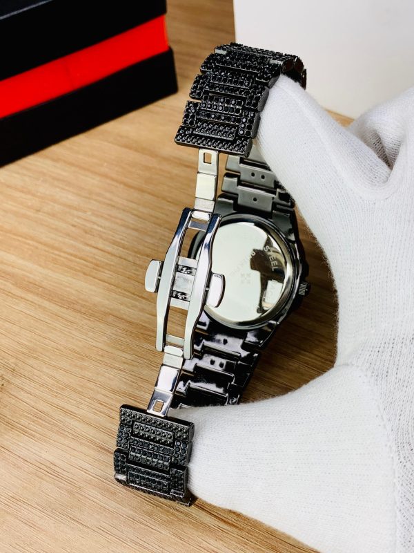 Blacked Iced Out Luxury Chain Watch